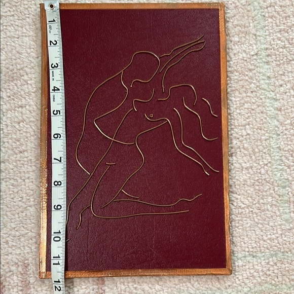 Artist Signed Copper Wall Art Red and Gold John Schtakleff 11.75"x8" - Picture 13 of 16